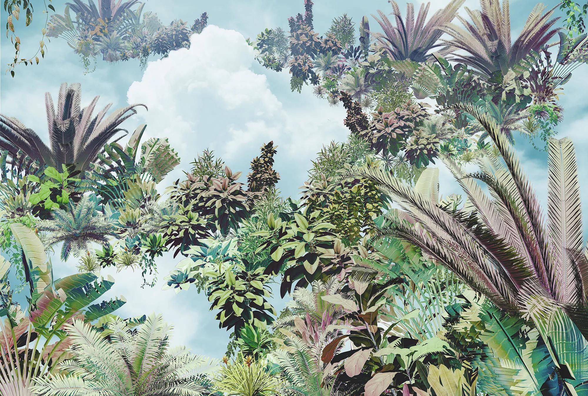 Fali poszter trendi trópusi pálmafa mintával