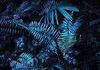 Fali poszter trópusi páfrány mintával szépia hatással 368x254 vlies