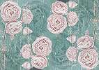 Fali poszter vintage hangulatban rózsaszín rózsa mintával 368x254 vlies
