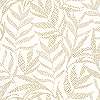 Fehér arany elegáns leveles mintás design tapéta