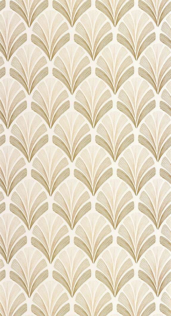 Fehér arany francia art deco design tapéta