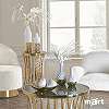 Fehér arany kerámia design váza 31cm