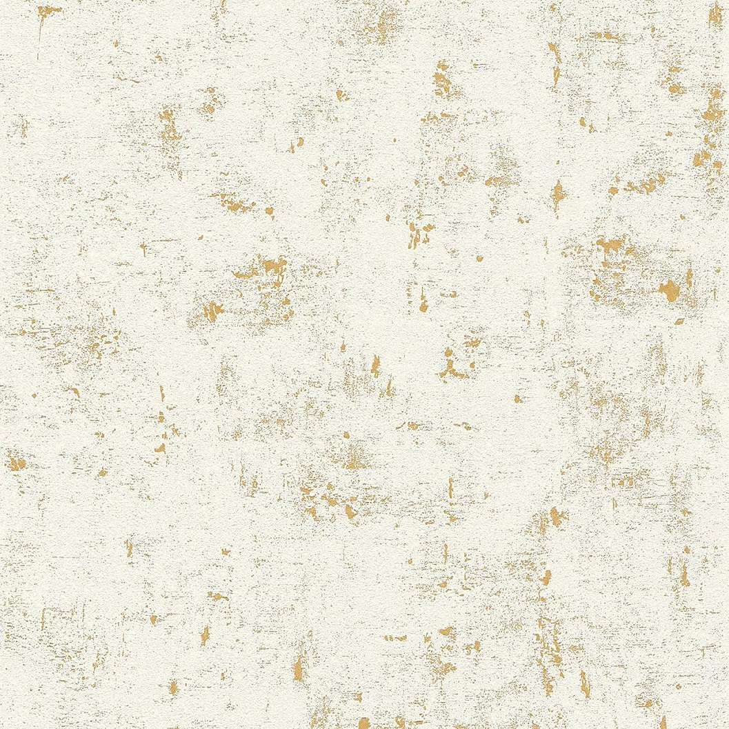 Fehér-arany koptatott hatású dekor tapéta