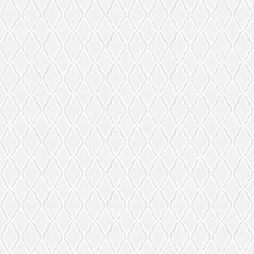 Fehér és szürke színű damaszk geometria mintás vintage stílusú design tapéta