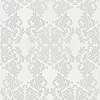 Fehér ezüst csillámos barokk mintás design tapéta
