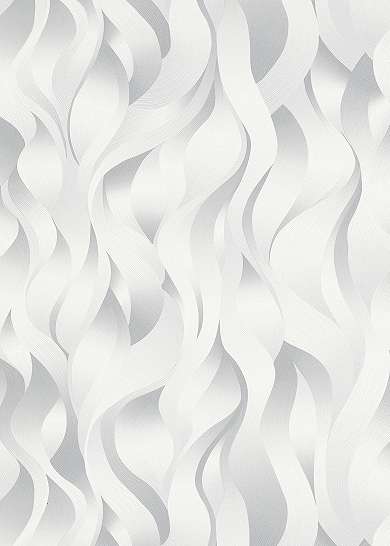 Fehér ezüst hullám mintás modern dekor tapéta