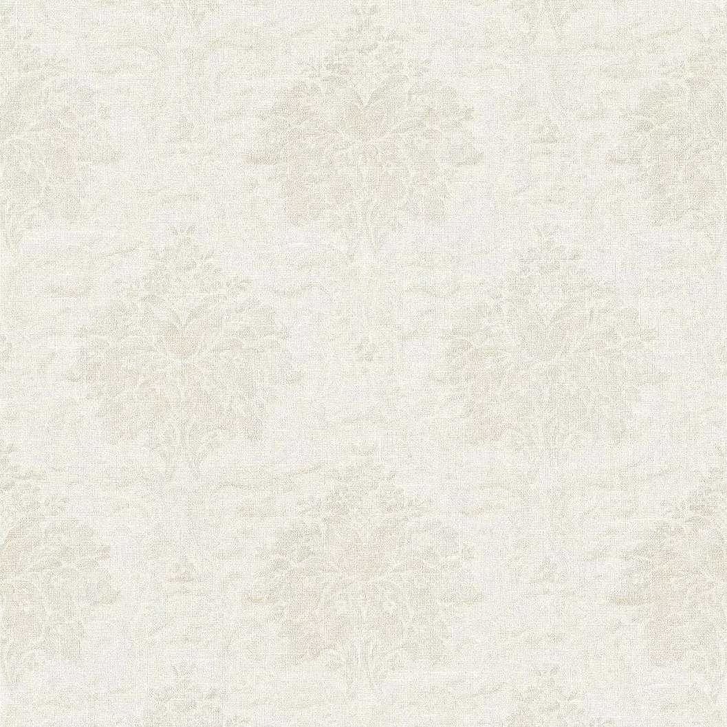 Fehér-ezüst klasszikus barokk mintás mosható felületű vlies tapéta
