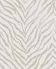 Fehér ezüst metál zebra csíkos mitás vlies design tapéta