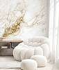 Fehér metál arany luxus fotótapéta márvány mintával