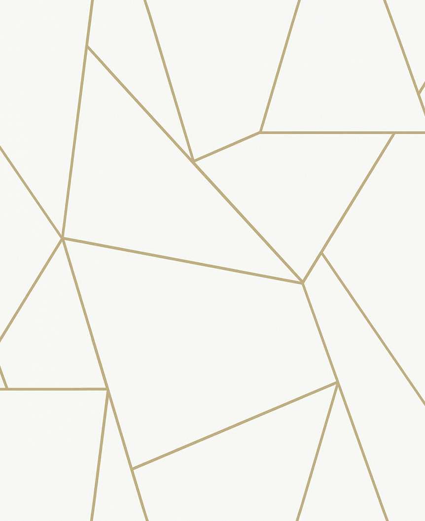 Fehér metál arany modern York design tapéta