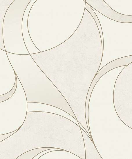 Fehér minimál dekor tapéta kör geometrikus mintával