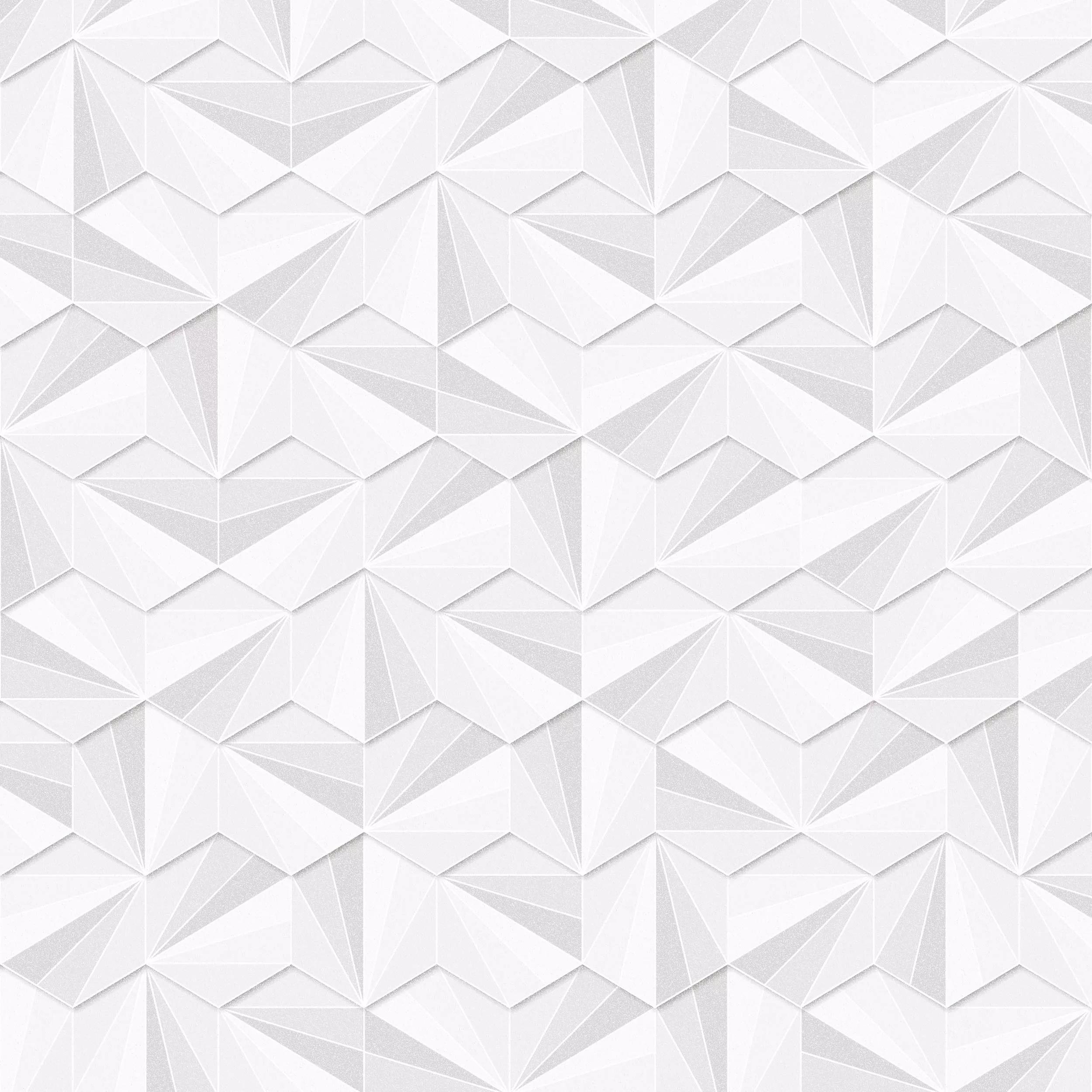 Fehér szürke geometrikus mintás vlies tapéta