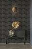 Fekete arany afrikai hangulatú geometriai mintás dekor tapéta