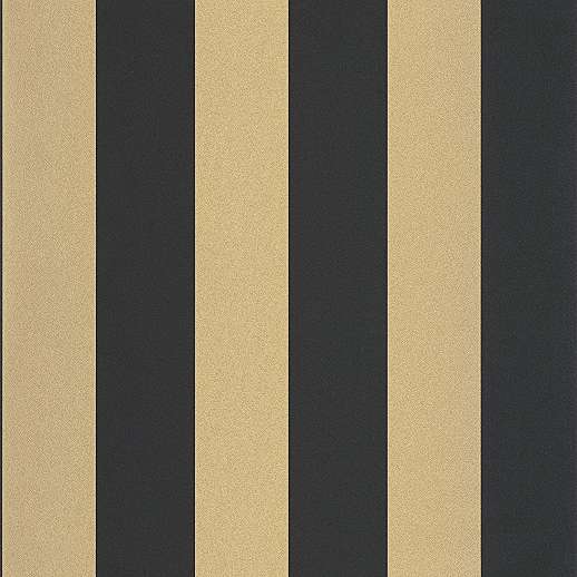 Fekete arany csíkos mintás vinyl mosható design tapéta