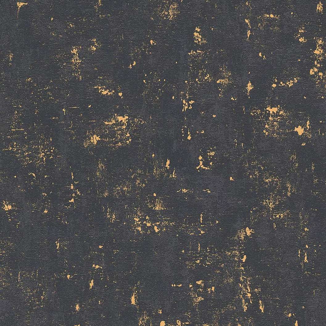 Fekete-arany loft hangulatú foltos dekor tapéta