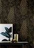 Fekete-arany páva mintás elegáns tapéta