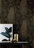 Fekete arany páva mintás vlies design tapéta