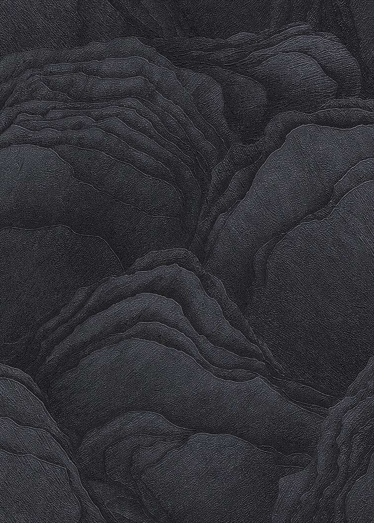 Fekete ásvány mintás vlies design tapéta mosható