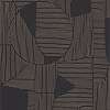 Fekete bauhaus stílusú geometrikus design tapéta