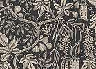 Fekete beige skandi stílusú design tapéta, Fig Garden