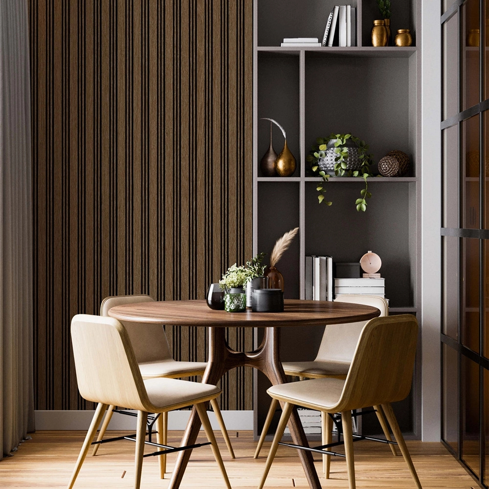 Fekete dekor léc lamella barna 120x280cm