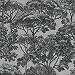 Fekete dekor tapéta erdei fa mintával mosható