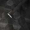 Fekete design tapéta hexagon mintával