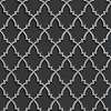 Fekete és ezüst színű premium design tapéta hímzett hatású geometriai mintával