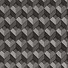 Fekete ezüst 3d hatású dekor tapéta 3d geometrikus mintával
