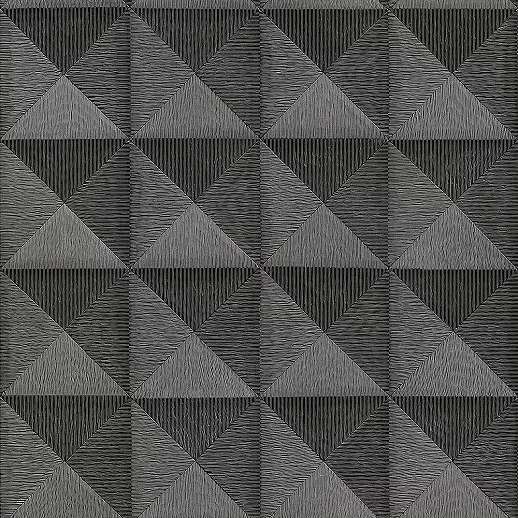 Fekete ezüst geometrikus mintás modern dekor tapéta