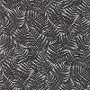 Fekete ezüst vlies páfránylevél mintás dekor tapéta