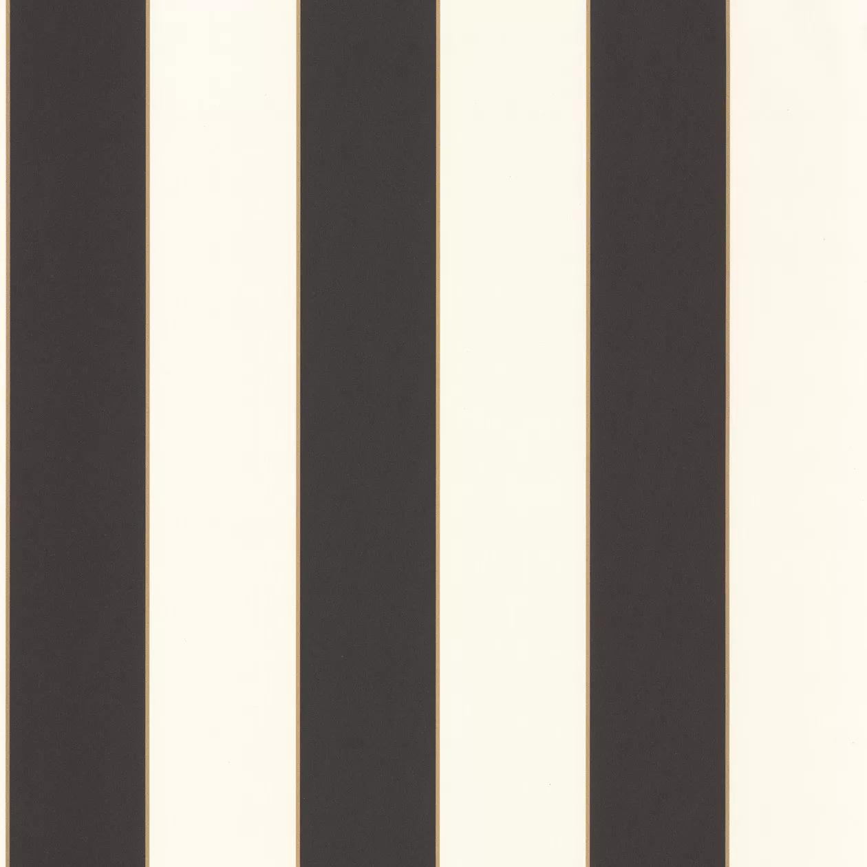 Fekete fehér csíkos mintás vlies tapéta