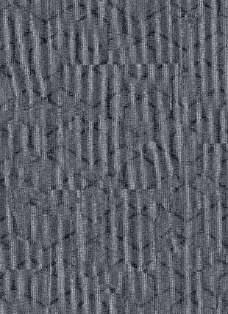 Fekete geometrikus mintás vlies dekor tapéta