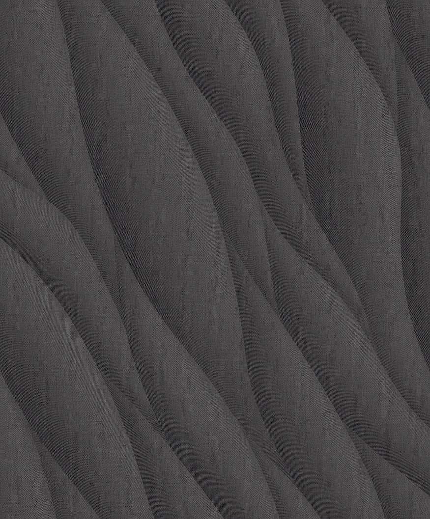Fekete hullám mintás mosható design tapéta