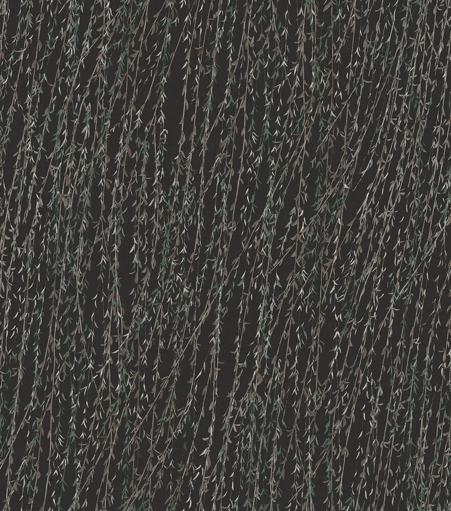 Fekete inda mintás struktúrált deisng tapéta