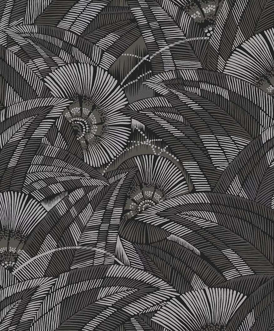 Fekete keleties hangulatú khroma design tapéta
