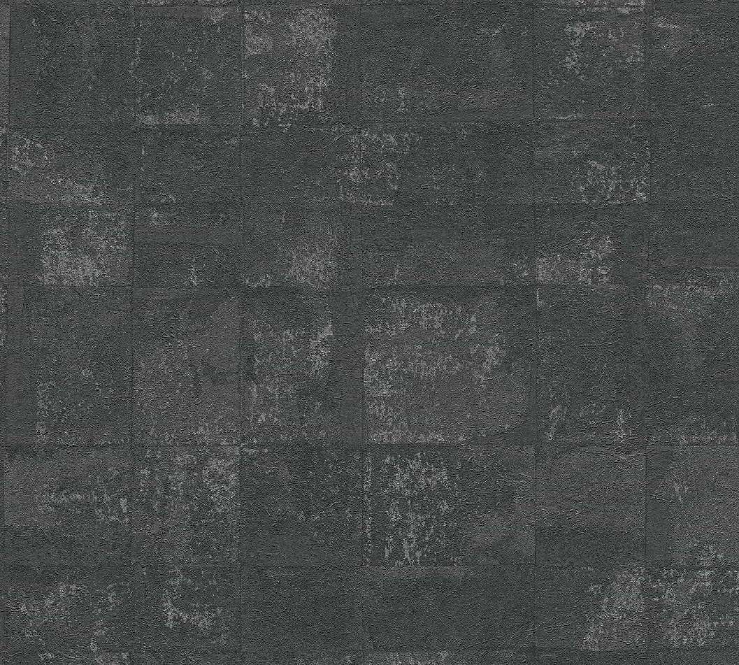 Fekete kis ezüst geometrikus vinyl tapéta