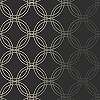 Fekete kör mintás vlies design tapéta metál mintával