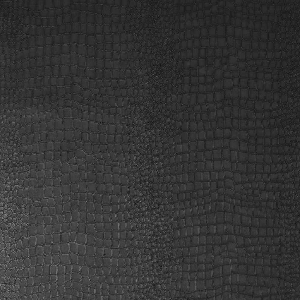 Fekete krokodillbőr hatású vlies design tapéta