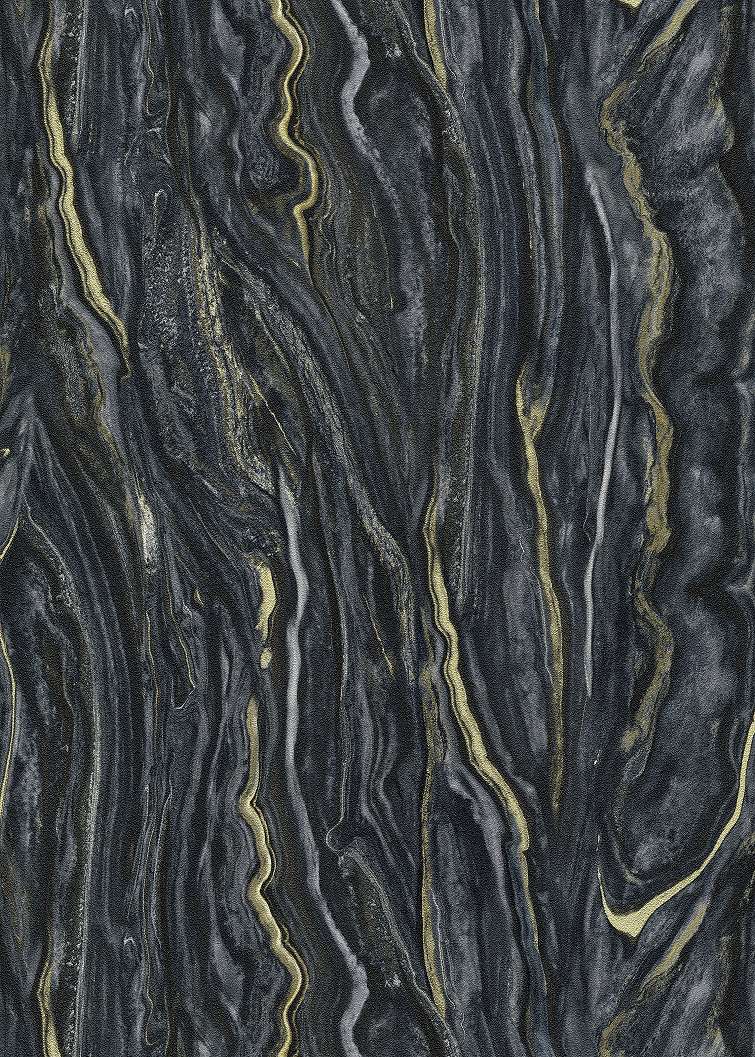 Fekete márvány mintás tapéta
