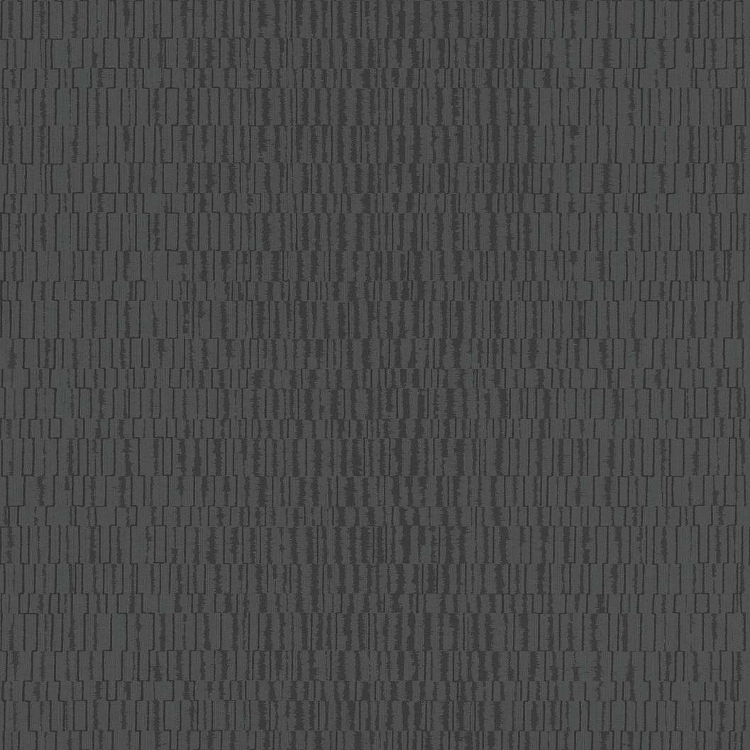 Fekete modern absztrakt csíkos mintás tapéta