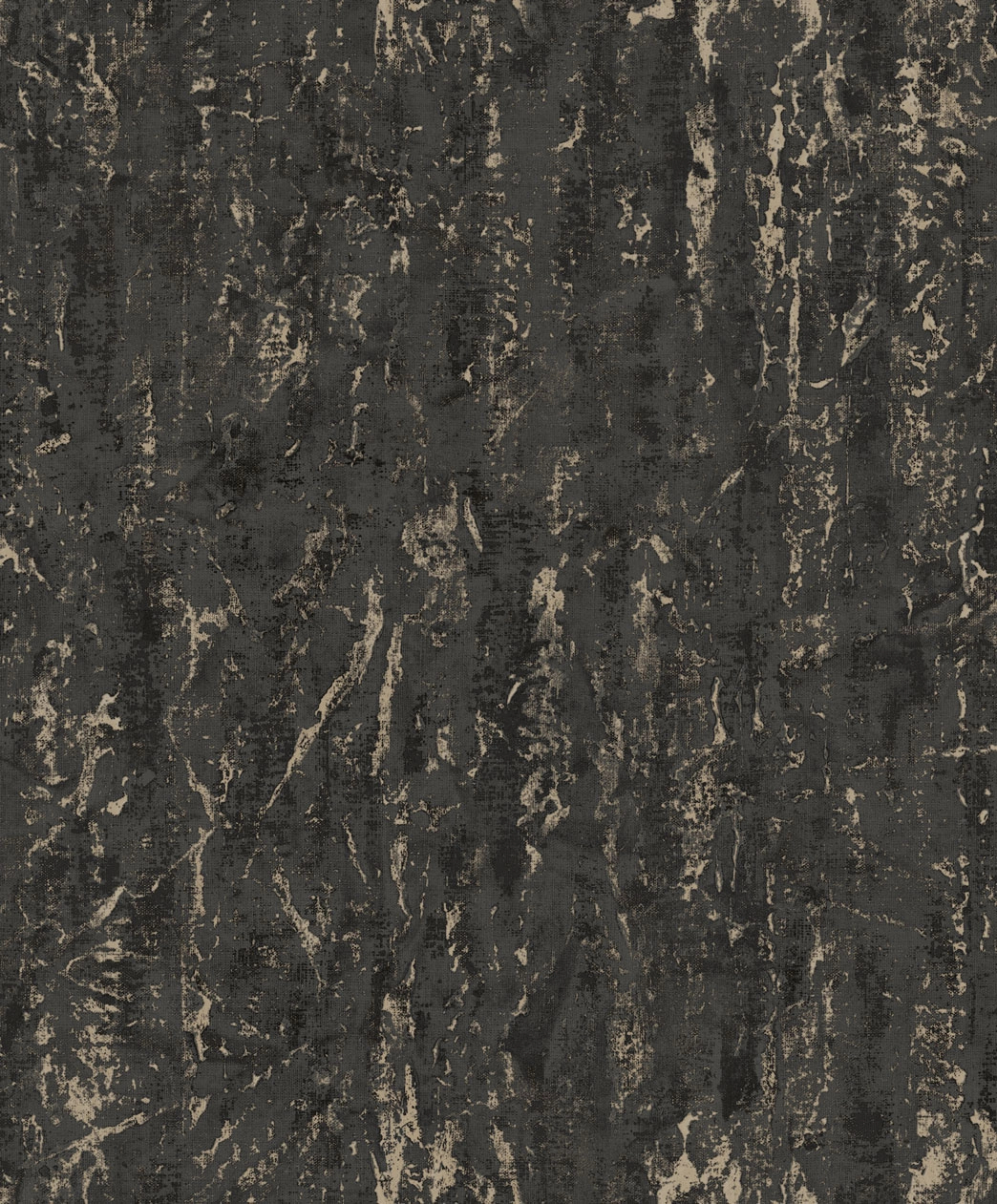 Fekete színű luxus tapéta koptatott fémes felülettel