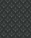 Fekete türkiz art deco geometrikus mintás design tapéta