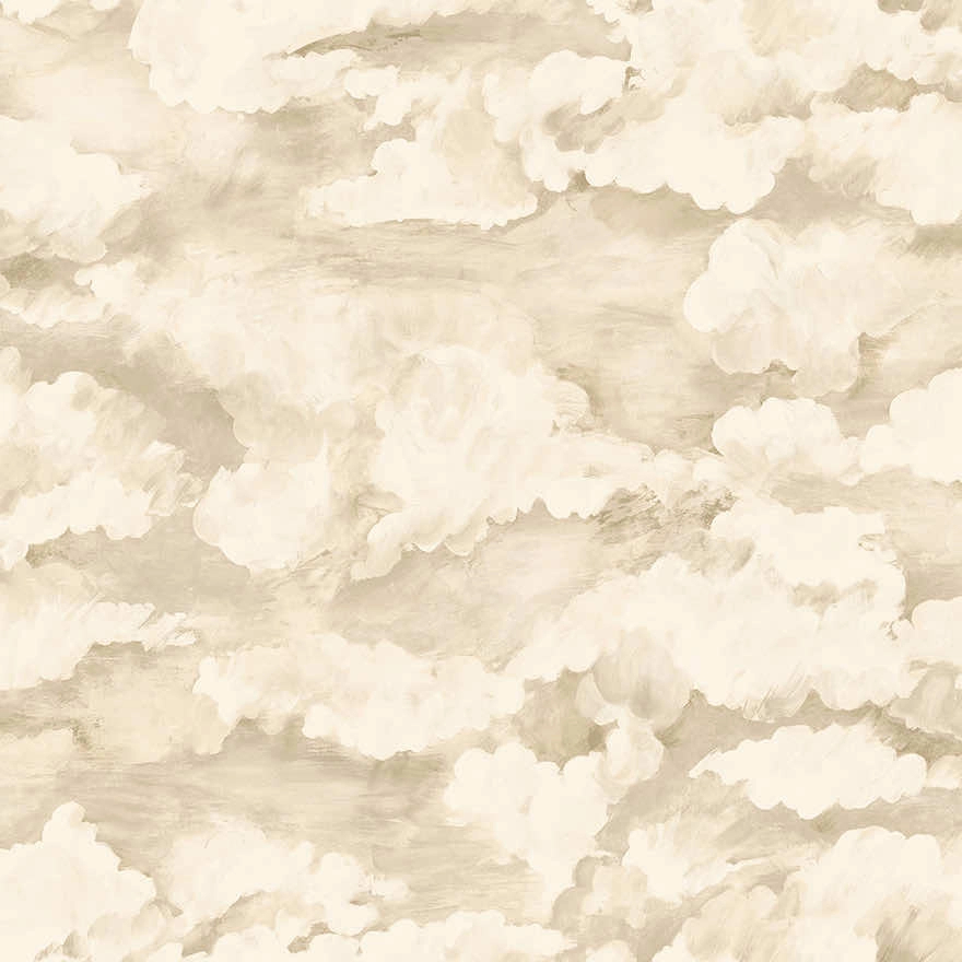 Felhő mintás dekor tapéta natúr színben
