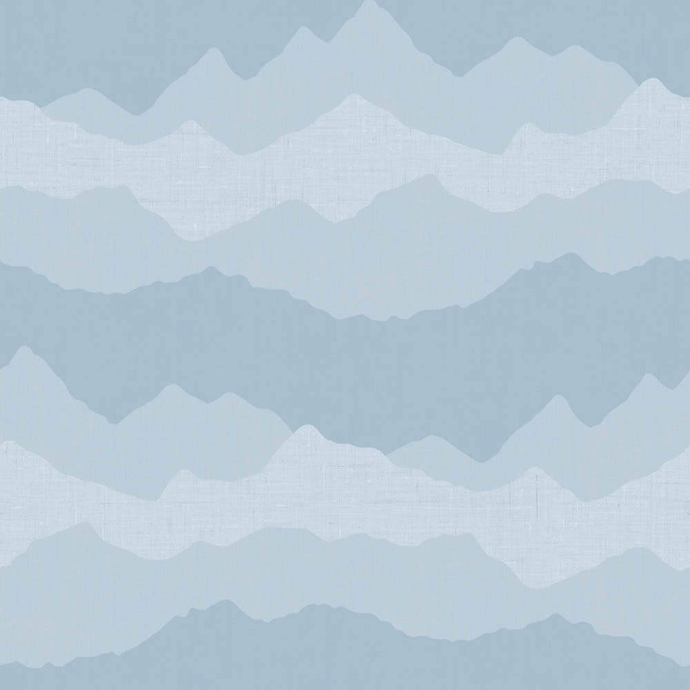 Felhő mintás kék gyerek tapéta