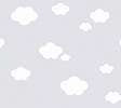 Felhő mintás szürke gyerek tapéta