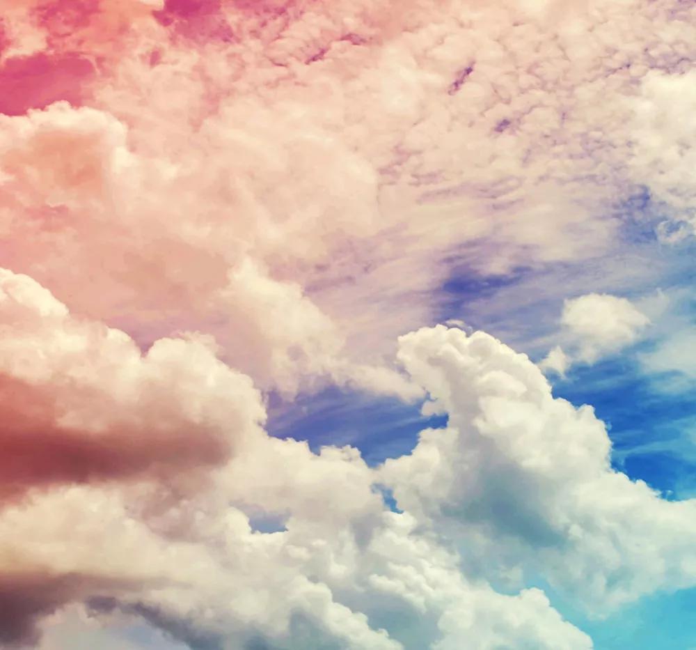 Felhő mintás vlies fali poszter káprázatos színekkel