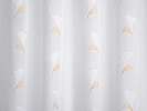 Fényáteresztő függöny textil beige barna levél mintákkal