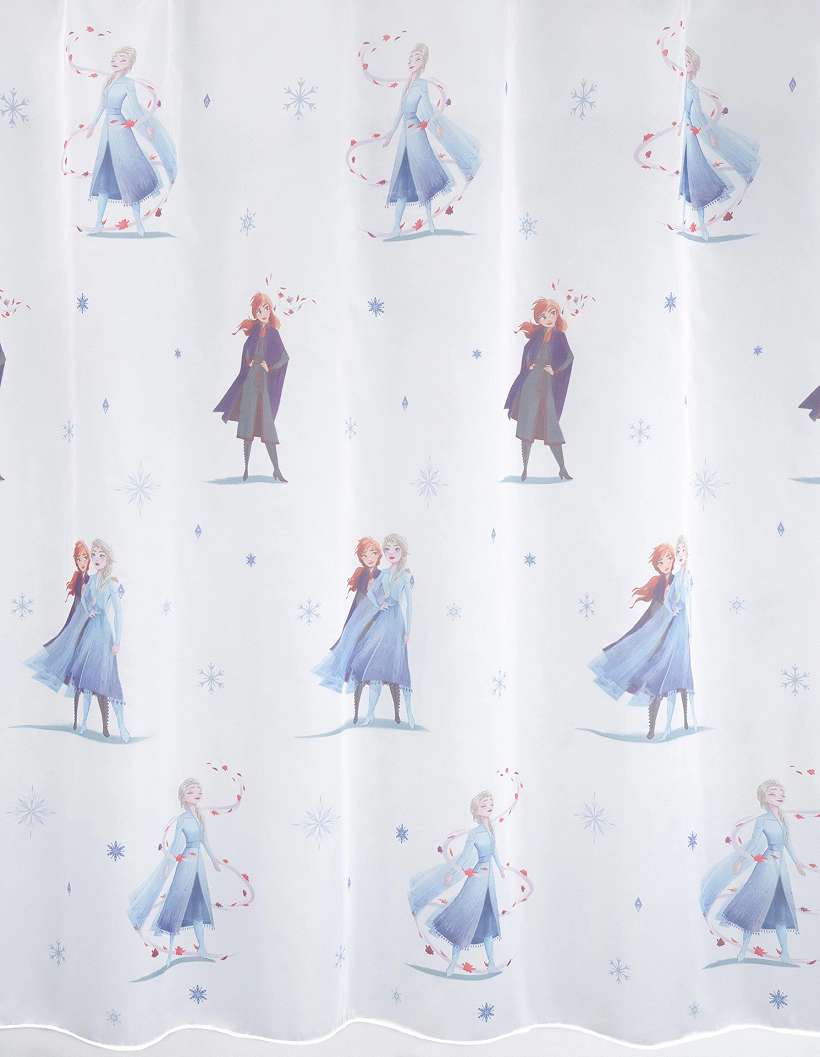 Fényáteresztő gyerek függöny textil anyag Disney Frozen mintával
