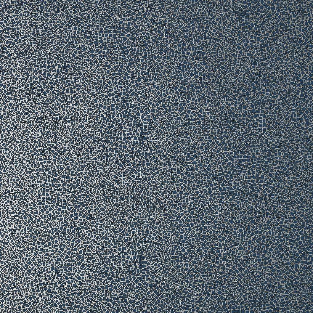 Fényes éjkék mozaik mintás angol design tapéta